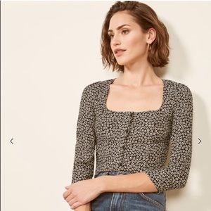 Reformation Jorga Square neck top